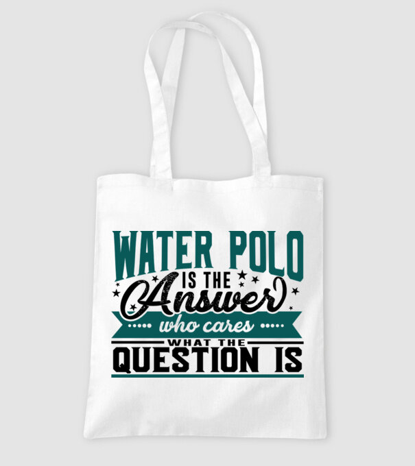 Sport is the answer JUCĂTOR POLO PE APĂ model alb pe tricou