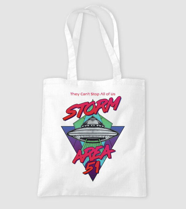 storm area 51 ufo model alb pe tricou