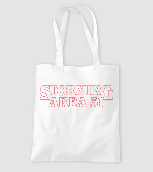 storming area 51 things outline model alb pe tricou