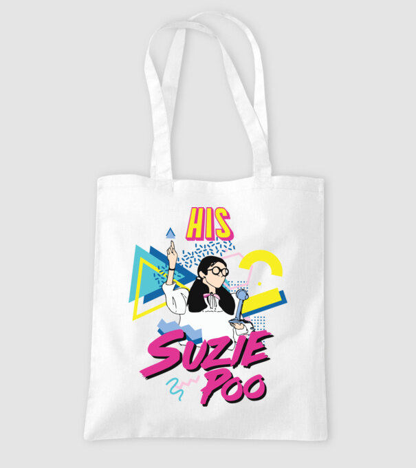 Stranger couple 80s retro Suzie model alb pe tricou