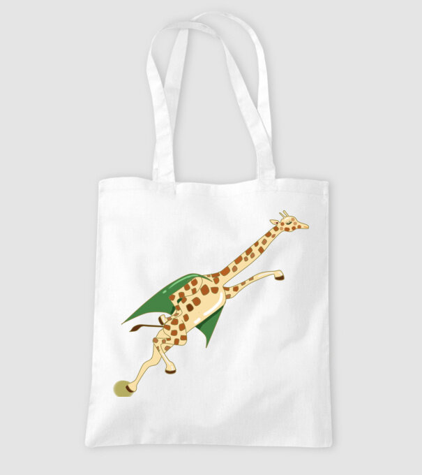 Girafă Super model alb pe tricou