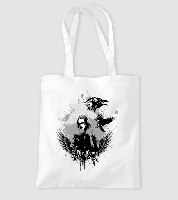 The Crow model alb pe tricou