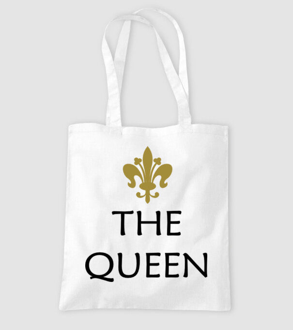 The Queen model alb pe tricou