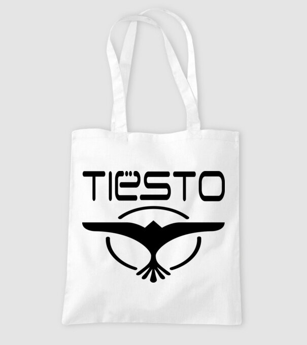 Tiesto logo model alb pe tricou