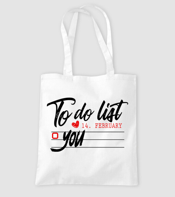 To do list model alb pe tricou