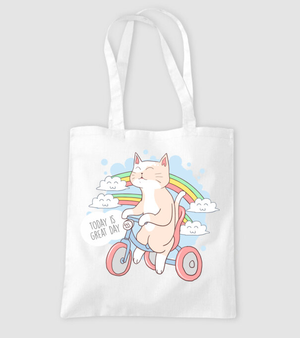 Today is a great day model alb pe tricou