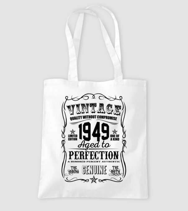 Vintage perfection 1949 model alb pe tricou