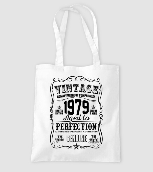 Vintage perfection 1979 model alb pe tricou