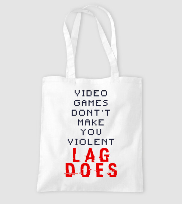 Violent lag model alb pe tricou
