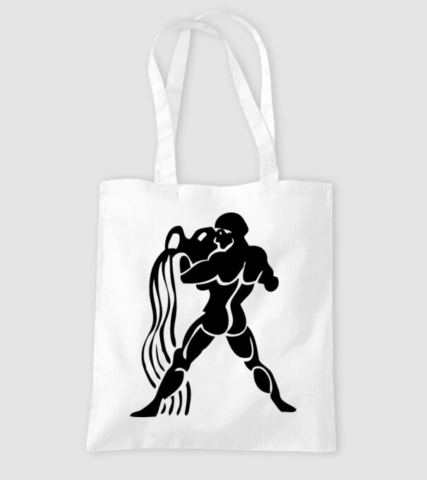 Aquarius Horoscope model alb pe tricou