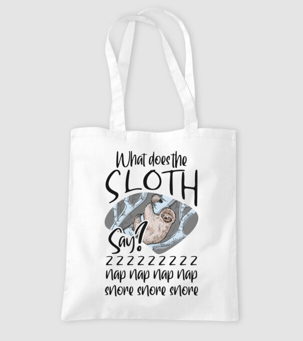 What does the sloth say model alb pe tricou