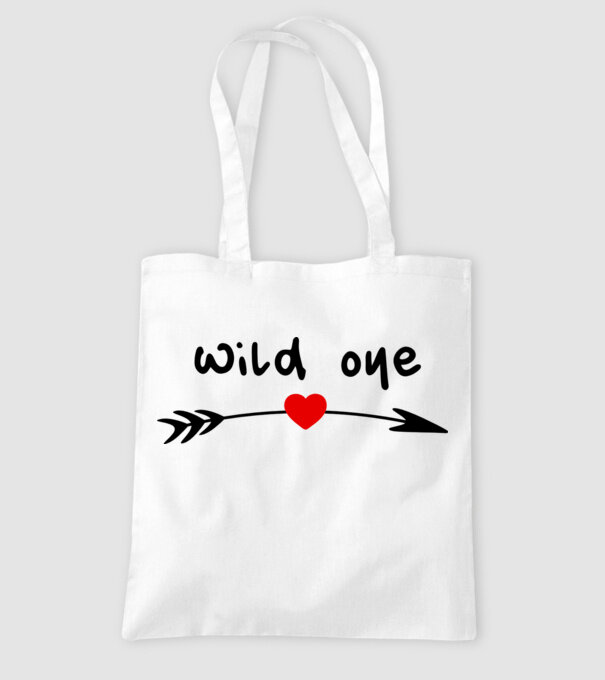 Wild one arrow model alb pe tricou
