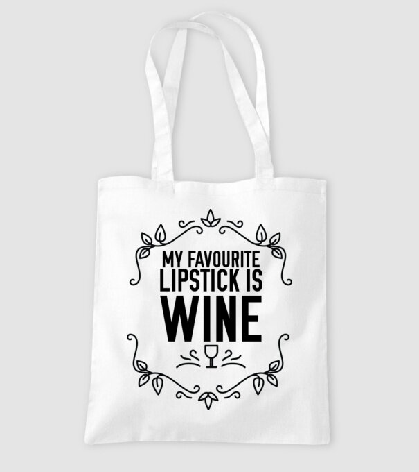 Wine tasting team Favourite lipsitck is wine model alb pe tricou