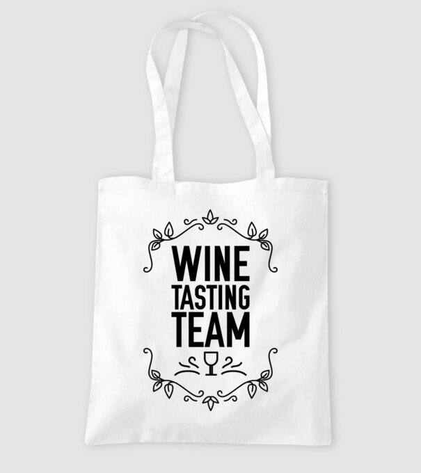 Wine tasting team Wine Tasting Team model alb pe tricou