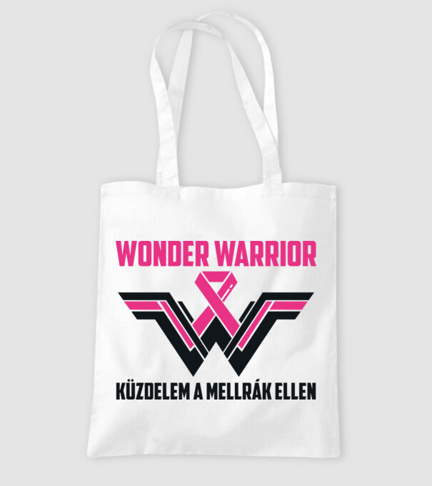 WONDER WARRIOR model alb pe tricou