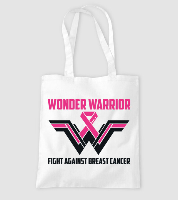 WONDER WARRIOR model alb pe tricou
