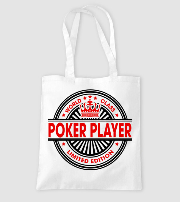World class JUCĂTOR POKER model alb pe tricou