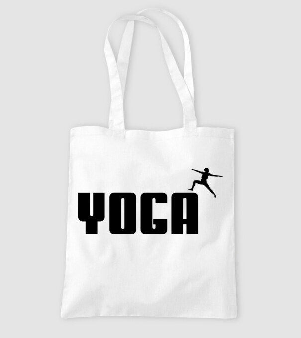 yoga model alb pe tricou