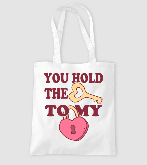 you hold the key to my heart model alb pe tricou