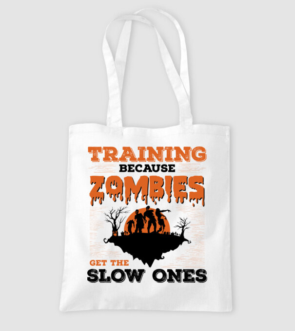 Zombies get the slow ones model alb pe tricou