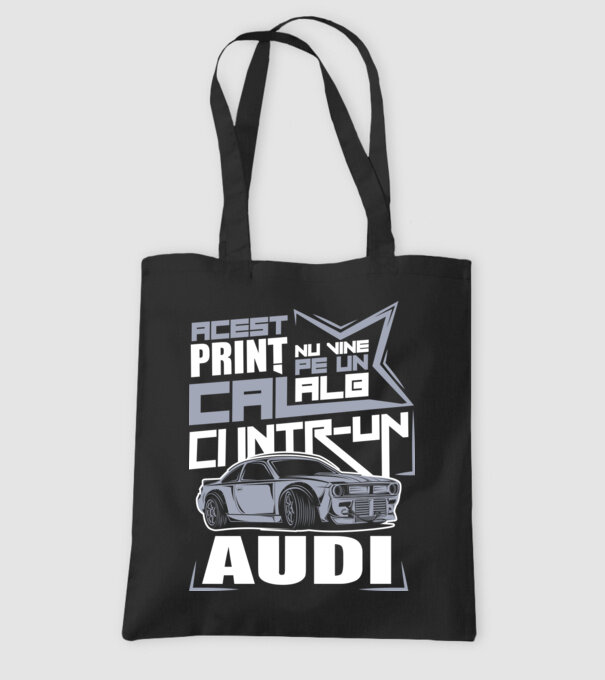 Acest prinț nu vine pe un cal alb, ci într-un Audi model negru pe tricou