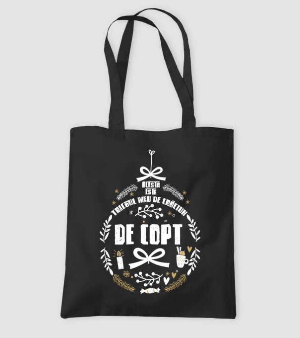 acesta este tricoul meu de Crăciun_de copt model negru pe tricou