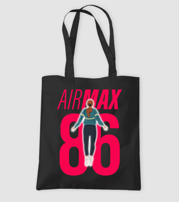 air max 86 stranger things model negru pe tricou