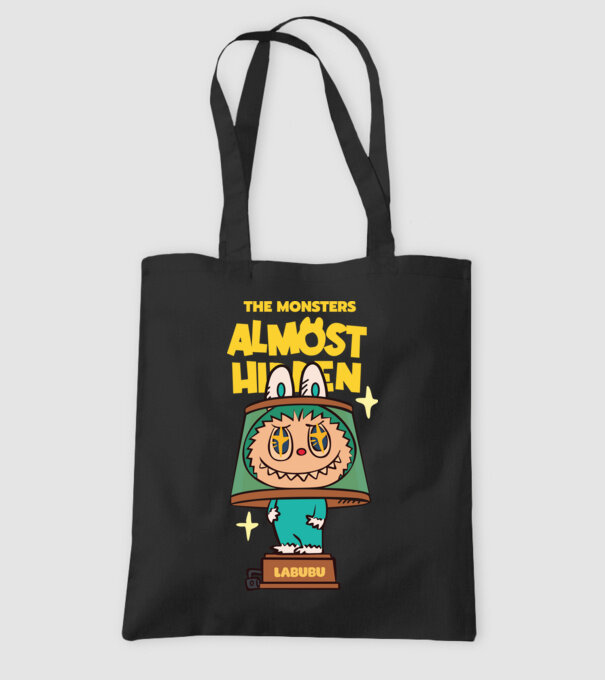 Almost Hidden model negru pe tricou