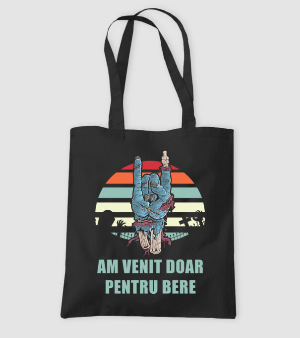 Am venit doar pentru bere model negru pe tricou