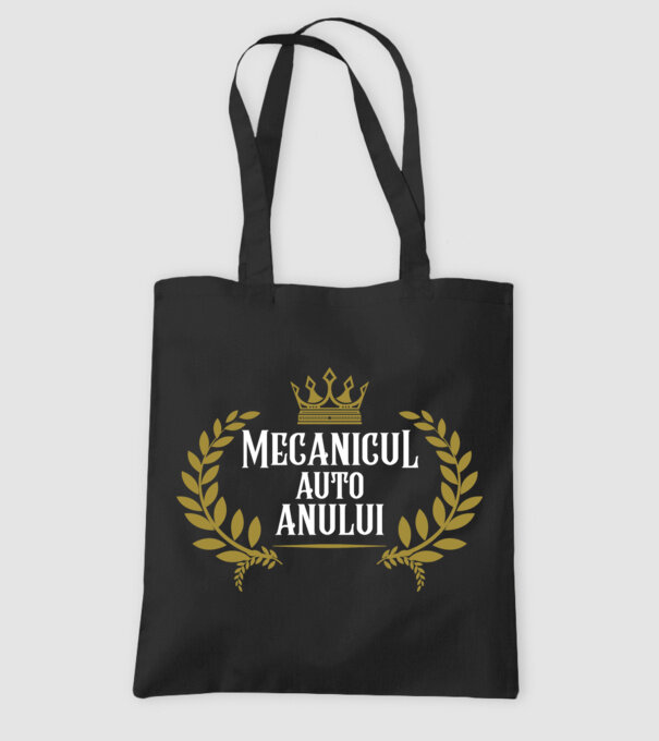 Anului Mecanicul auto  model negru pe tricou