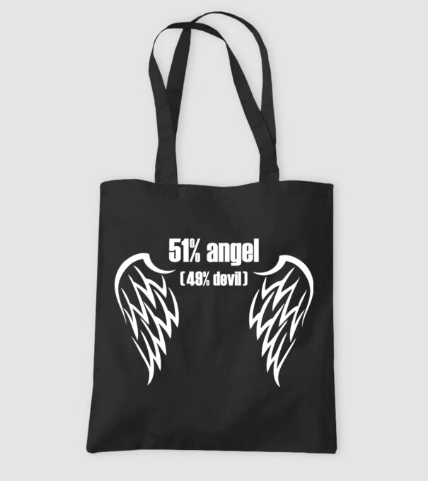 Aripi de înger model negru pe tricou