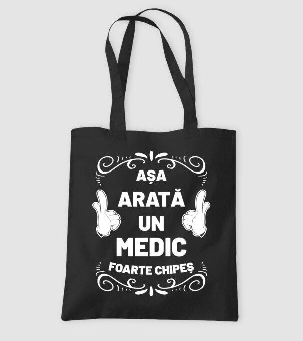 Așa arată un medic foarte chipeș model negru pe tricou