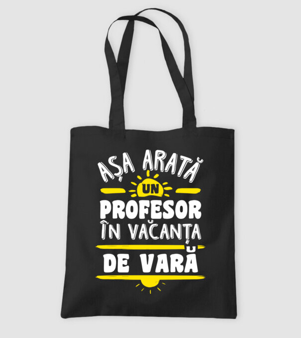 așa arată un profesor în vacanță de vară model negru pe tricou