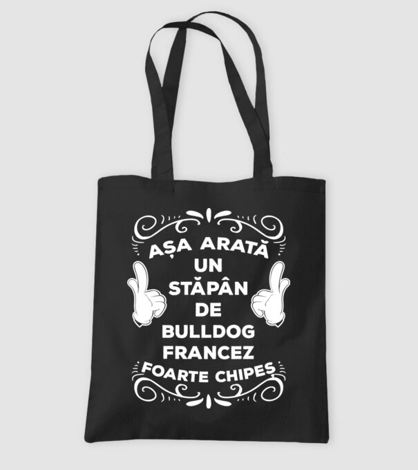 Așa arată un stăpân de Bulldog francez foarte chipeș model negru pe tricou