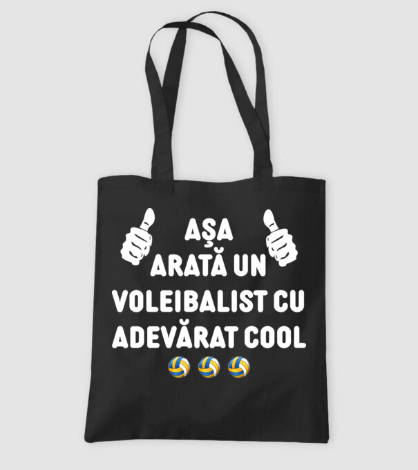 Așa arată un voleibalist cu adevărat cool model negru pe tricou