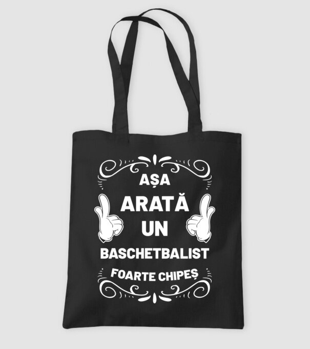 Așa arată un BASCHETBALIST foarte chipeș model negru pe tricou