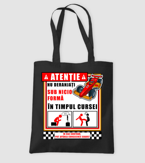 atenție model negru pe tricou
