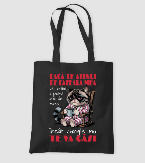 atinge cafeaua mea și nici măcar Google nu te va găsi Negru model negru pe tricou
