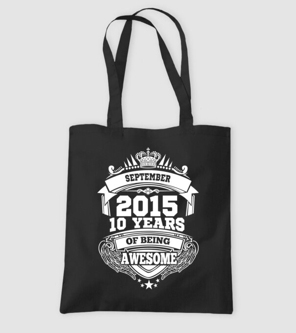 Awesome being of september 2015 model negru pe tricou