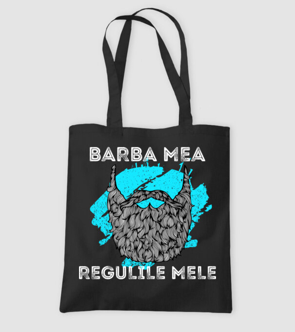 barba mea - regulile mele model negru pe tricou