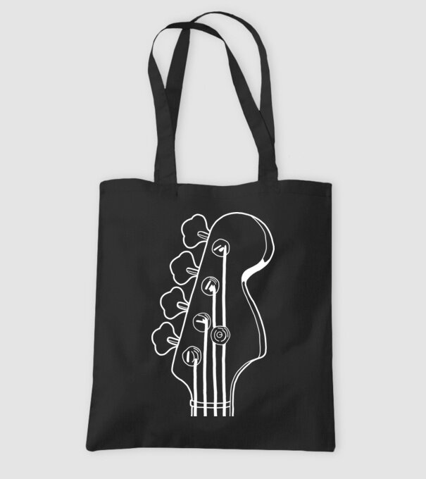 bass model negru pe tricou
