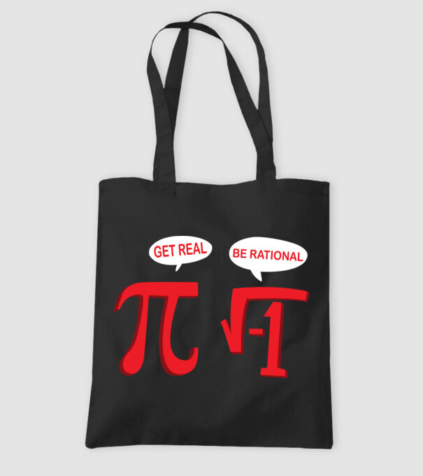 Be rational PI model negru pe tricou