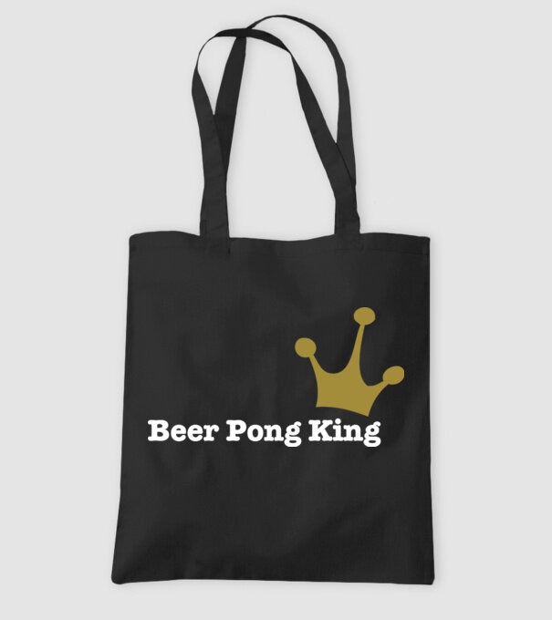 Beerpong model negru pe tricou