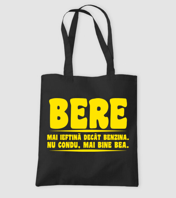 bere: mai ieftină decât benzina. nu condu, mai bine bea. model negru pe tricou