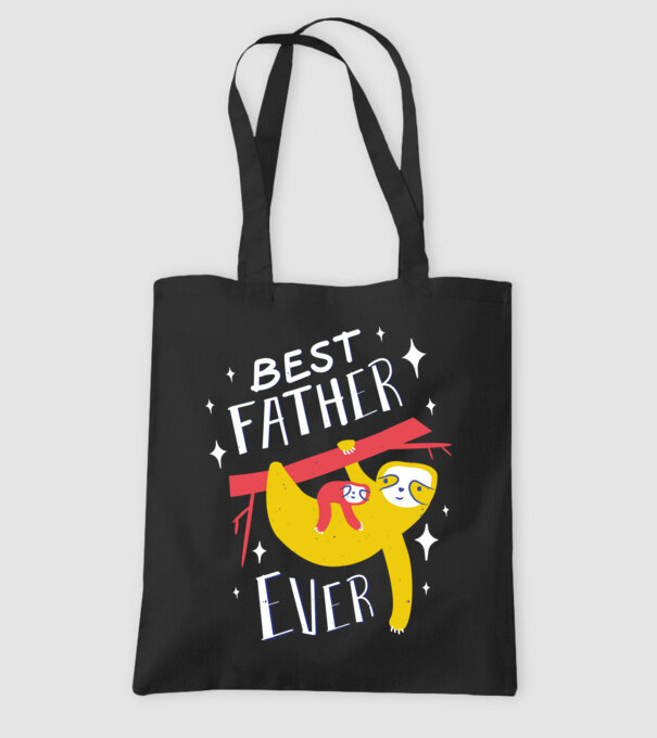 Best father model negru pe tricou