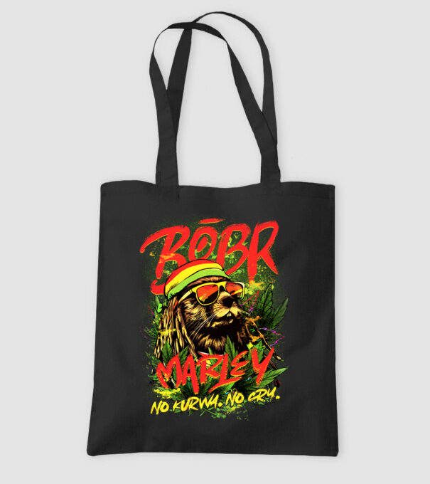 BÓBR MARLEY model negru pe tricou