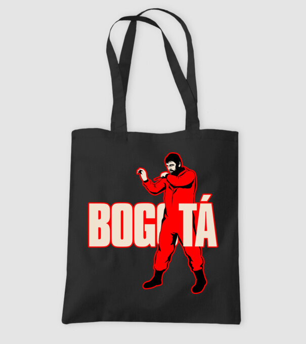 bogota la casa de papel model negru pe tricou