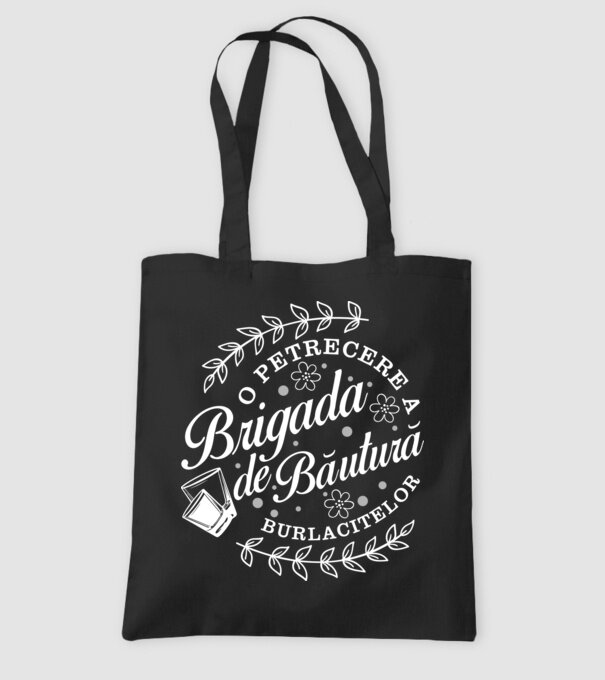 Brigada de băutură model negru pe tricou