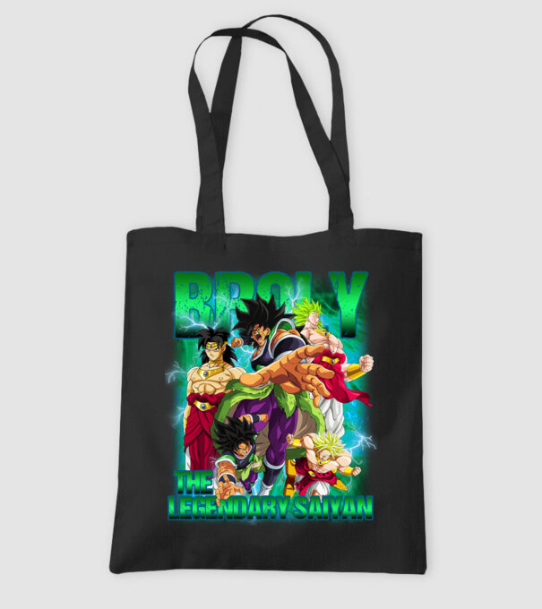broly dragonball model negru pe tricou