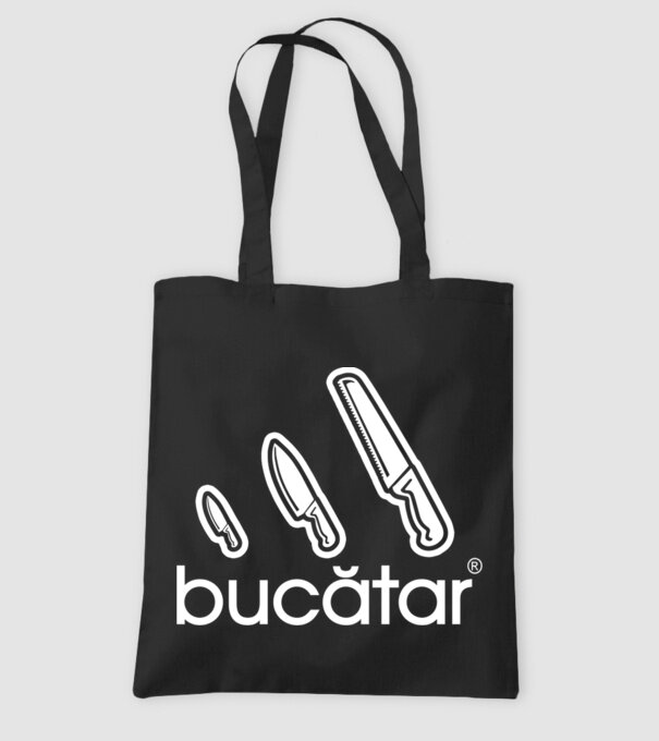 bucătar model negru pe tricou